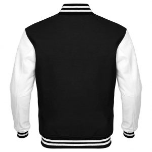 Varsity Jacket Black White