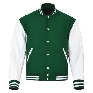 Varsity Jacket Green White