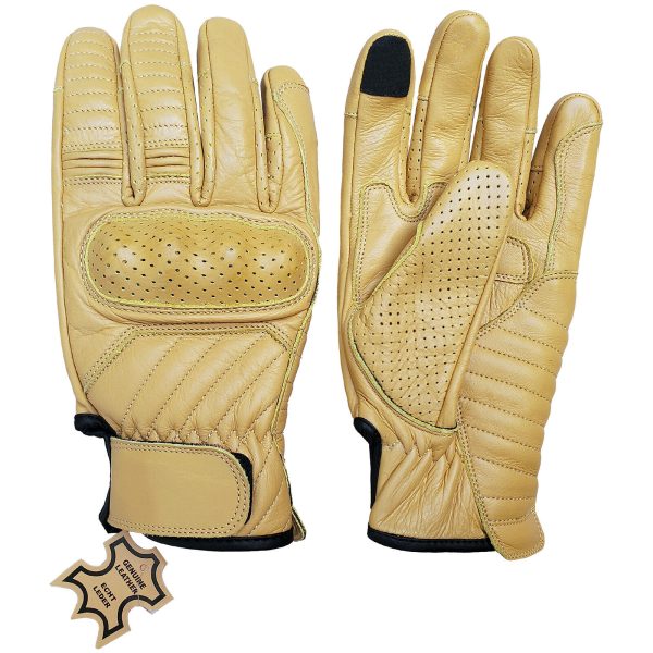 Aero-beige-leather-motorcycle-gloves