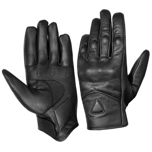 Cruiser-Black-Leather-Biker-Gloves